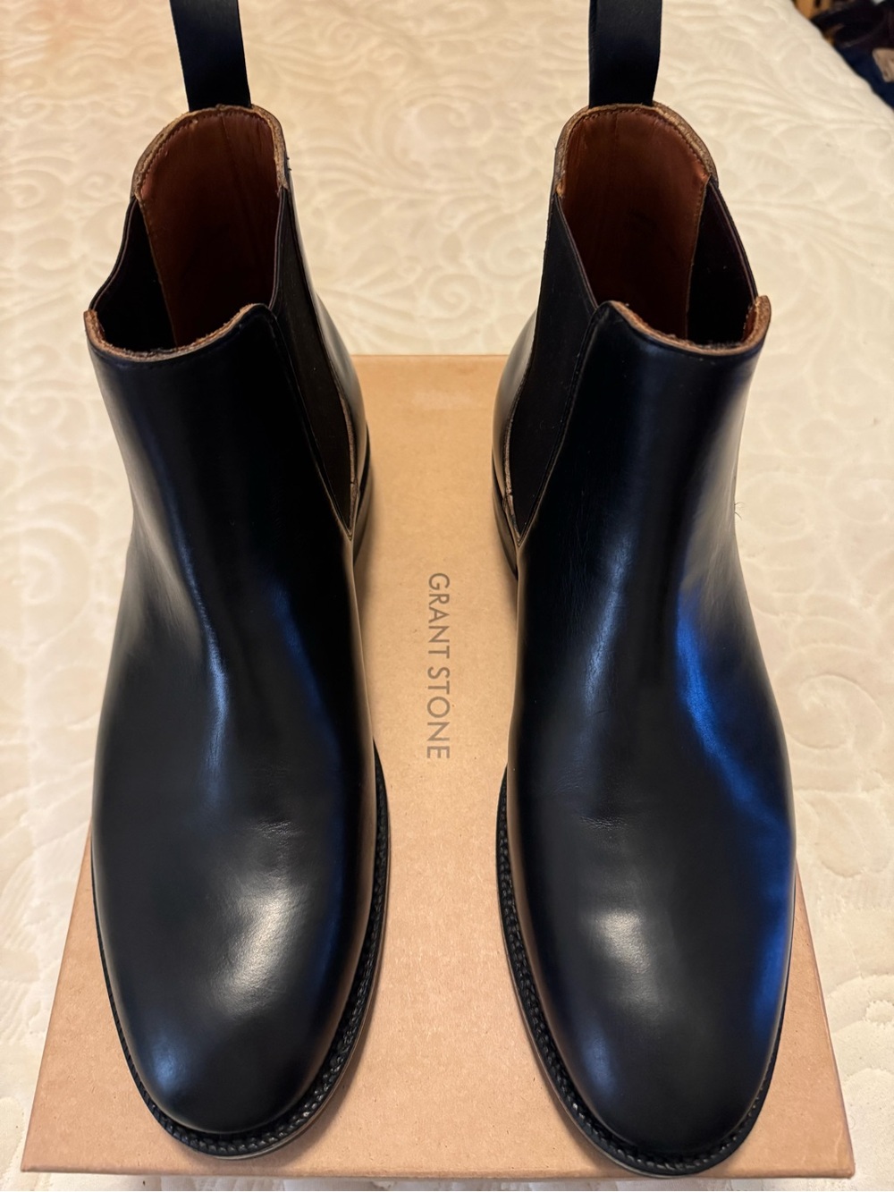 Grant Stone - Chelsea Boot in Black Chromexcel - 10.5D
